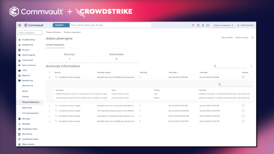 Commvault versterkt cyberhersteldiensten met incident response van CrowdStrike